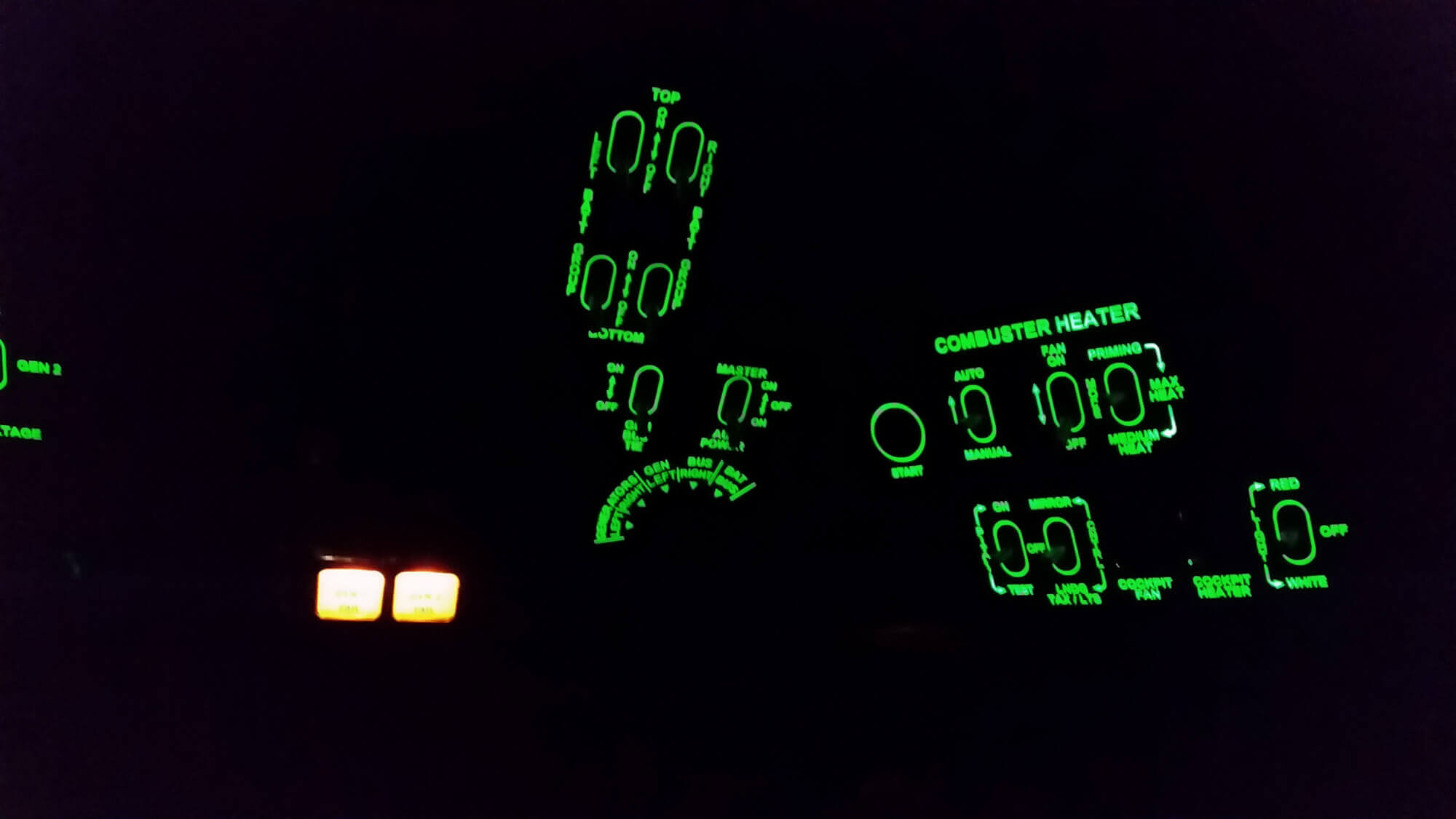 NVIS Cockpit Lighting